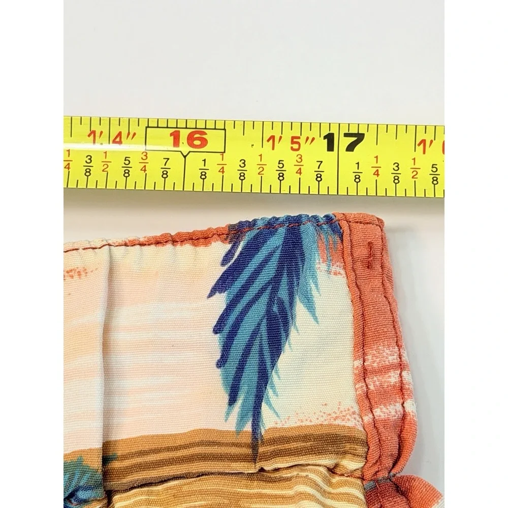 Vintage‎ Tommy Bahama Swim Trunks Mens Medium Black Hawaiian Floral Print